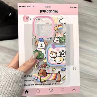 🔥ครอบโทรศัพท์สัตว์เล็กน่ารัก17 16 12 Pro Max 7Plus 13 11 16 Pro Max เคส Iphone 7 14 15 8 XR X XS Max เปลือกนิ่ม เคส case
