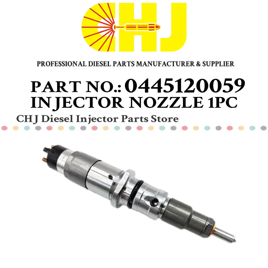 หัวฉีดน้ํามันเชื้อเพลิงดีเซล 0445120059 6754-11-3010 สําหรับ Komatsu PW180-7E0 PW200-7E0 PW220-7E0 P