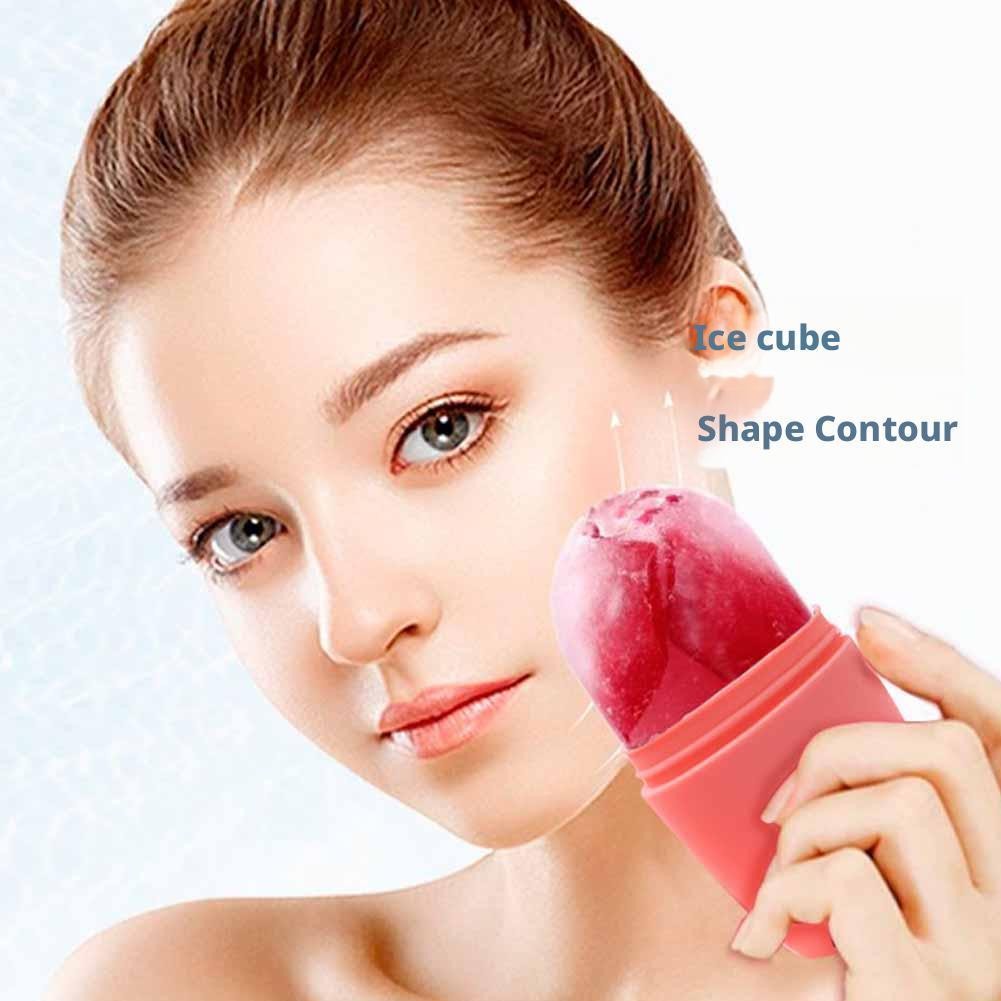 Ice Face Roller Face And Eye นํากลับมาใช้ใหม่ความงาม Ice Facial Roller แม่พิมพ์ Face Contour L6d4