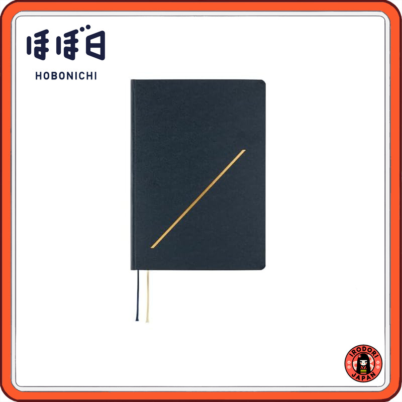 Hobonichi Techo 2025 HON English Version Slash (Navy) [A5/1 Page per Day/January/Monday Start]