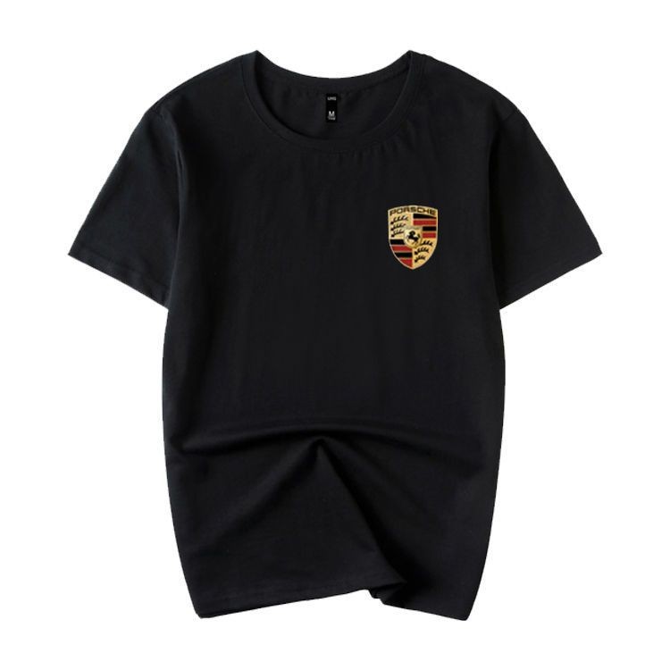 เสื้อยืดแขนสั้นผู้ชาย Porsche BMW ลายพิมพ์สวยงาม ผ้าฝ้าย 100% ระบายอากาศได้ดี