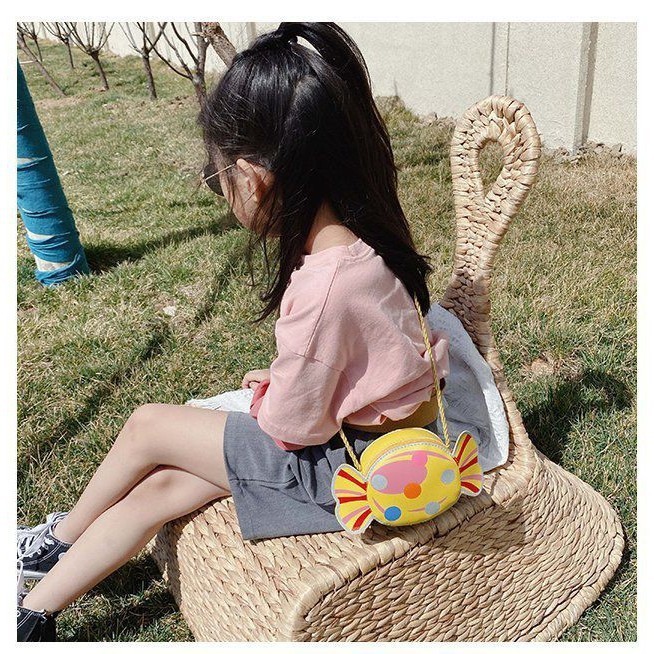 KVK-shop กระเป๋าสะพายข้างเด็กลายลูกกวาดน่ารัก 5สีให้เลือก สามารถใช้เป็นของขวัญวันเกิดได้ - รูปที่ 7