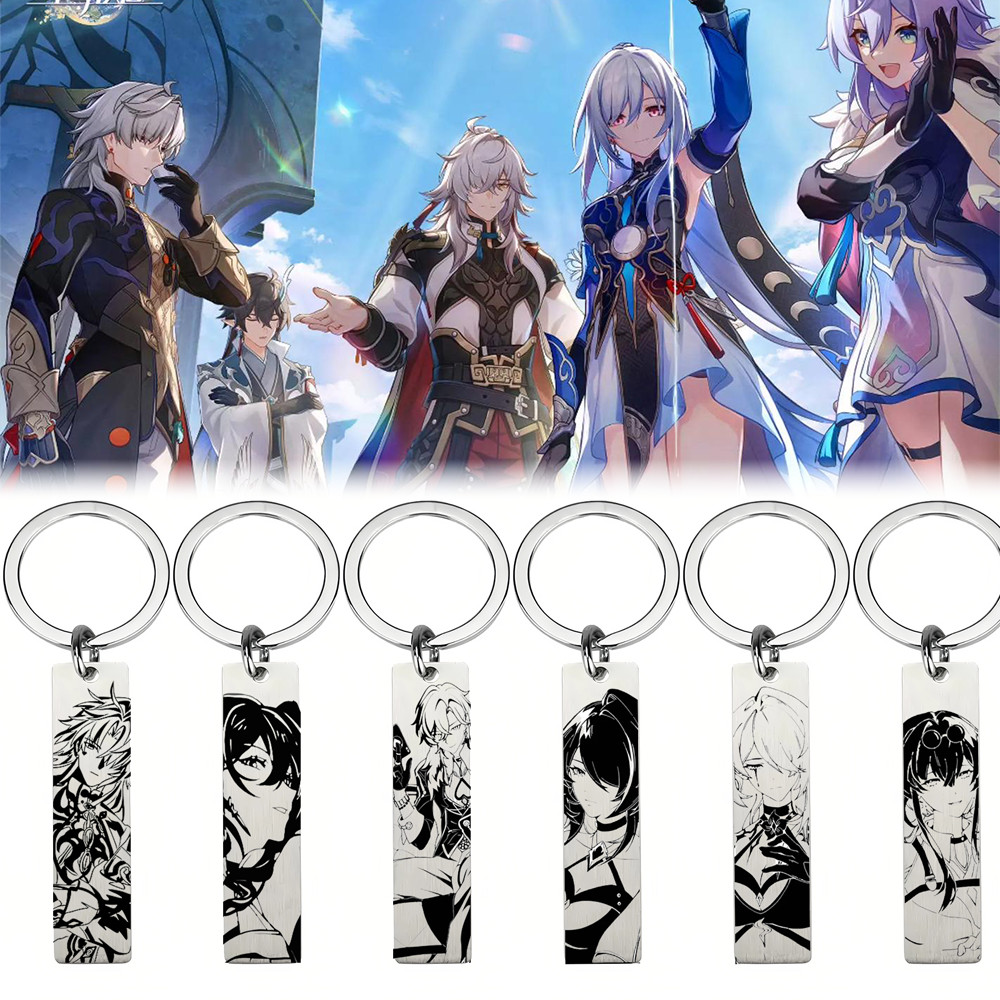 อะนิเมะเกม Honkai Star Rail พวงกุญแจ Aventurine Murata Himeko ใบมีด Kafka Dan Heng Sunday ฮาโลวีนแฟช