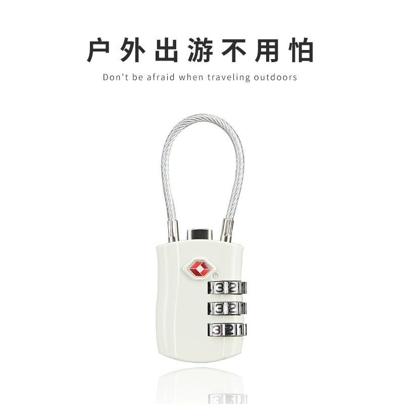 Overseas Customs ล็อค tsa Combination Lock รถเข็นกระเป๋าเดินทาง Anti-theft ล็อค Checked Customs ล็อค