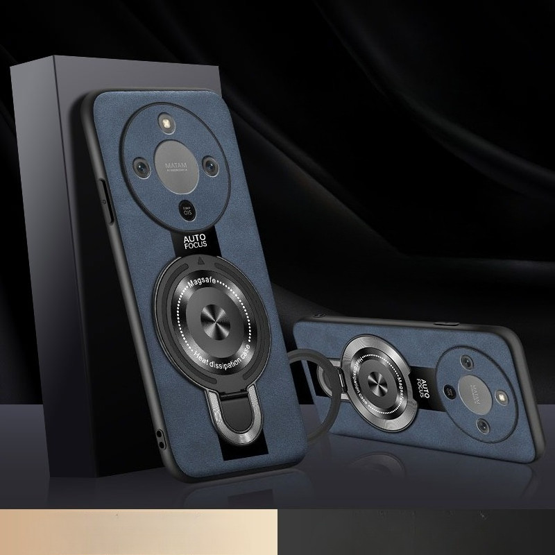 กรณีสําหรับ Honor X70 แม่เหล็กไร้สายชาร์จแหวนสําหรับ Honor X70 X60 Pro X9C สมาร์ทหนังกันกระแทก Brack