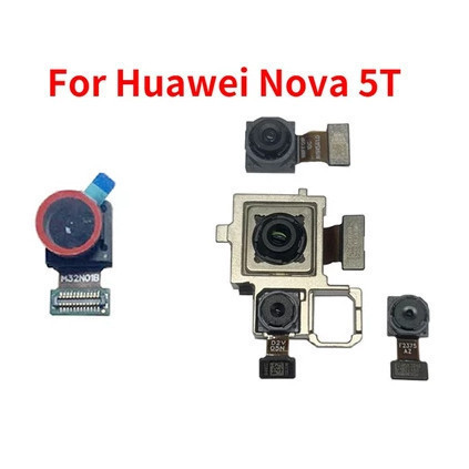 กล้องด้านหน้าสําหรับ Huawei Nova 5T มุมกว้างด้านหลังโมดูลกล้องหลัก Flex Cable Repair อะไหล่ทดแทน