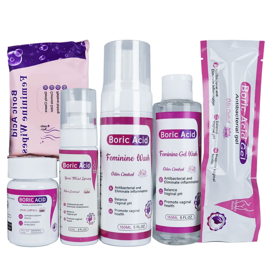 Boric Acid Feminine Kit Balance Healthy PH Boric Acid Gel