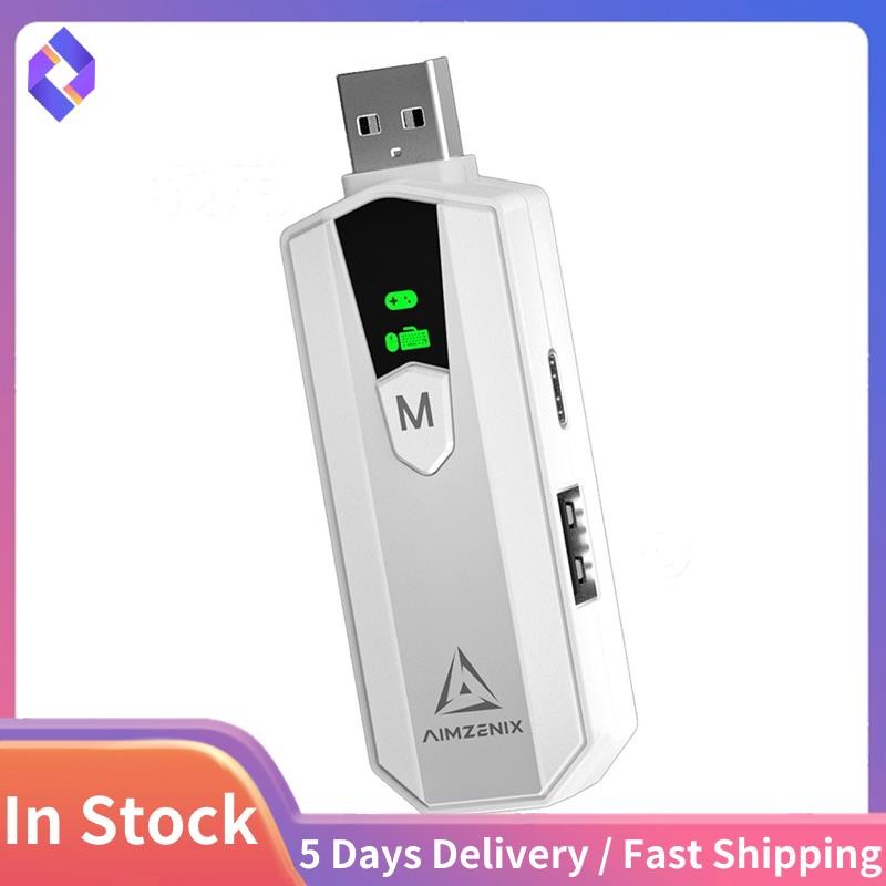 AX200PRO PC Gaming Converter คีย์บอร์ดเมาส์อะแดปเตอร์สําหรับเกมคอนโซล Enhanced Gaming Experience Gam