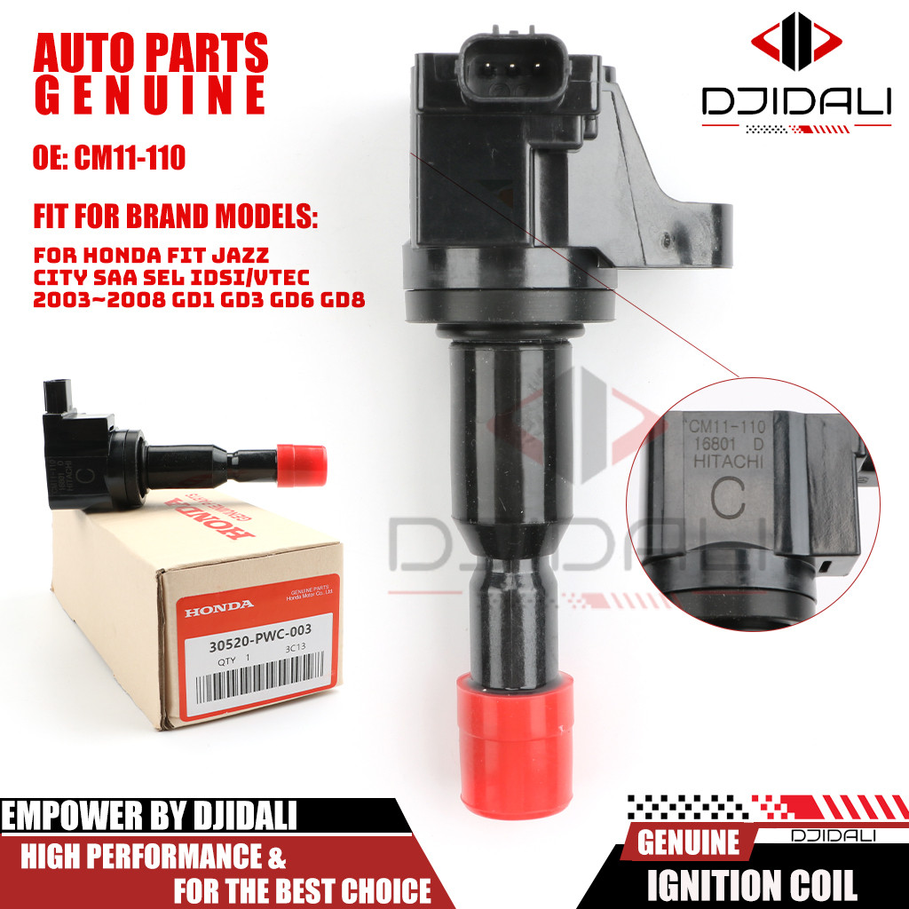 คอยล์จุดระเบิด สําหรับ Honda FIT 2007-2008 L4-1.5L CM11-110 30520PWC003 30520-PWC-003 30520-PWC-501