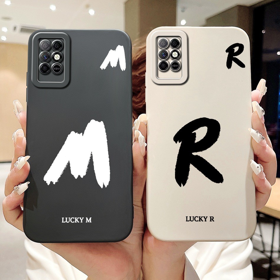สําหรับ Infinix Note 8i 8 X692 X683 X683B Lucky Initial Letter เคสโทรศัพท์ Infinix Note8i Note8 เลนส์ป้องกันกรณีซิลิโคนอ่อนนุ่ม