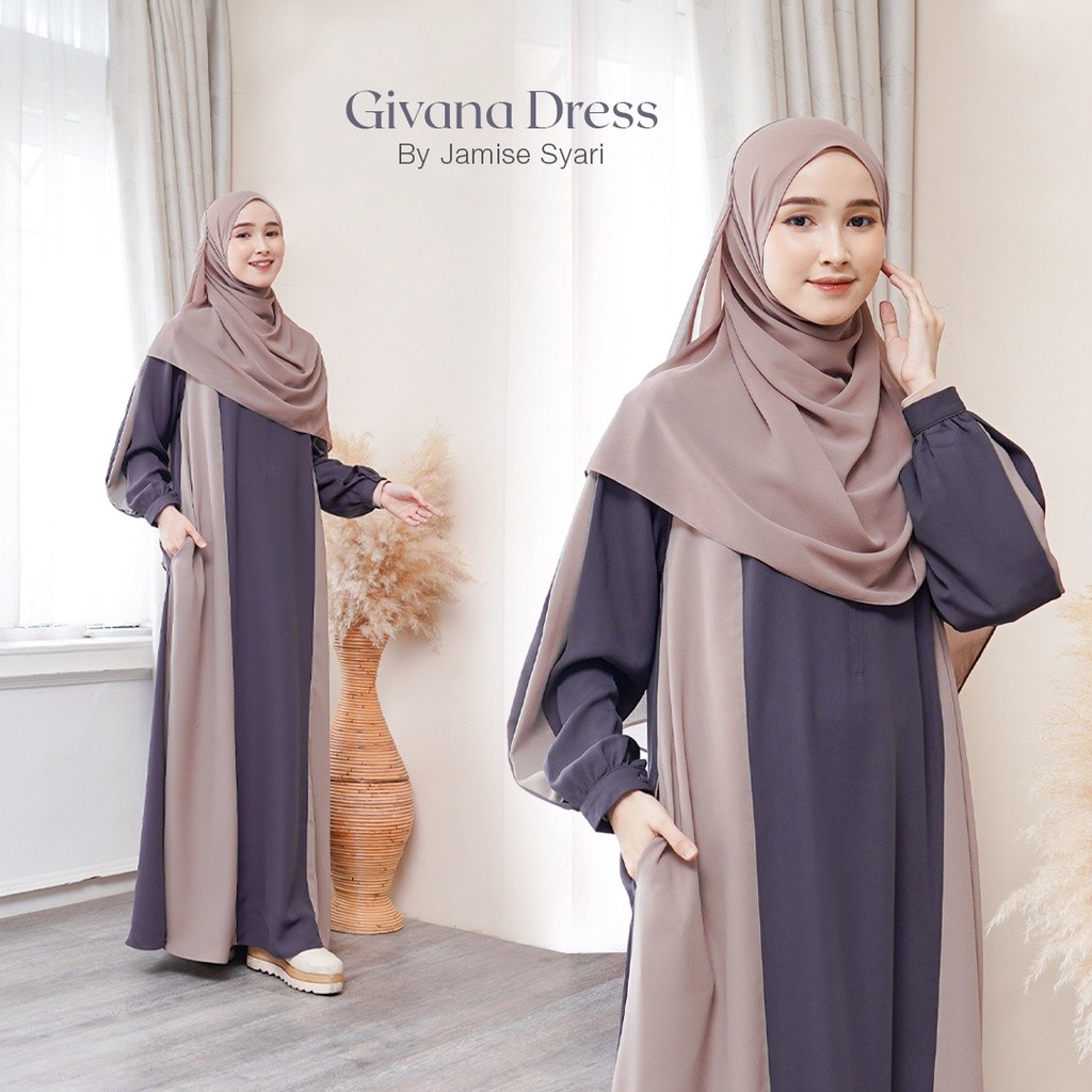 เจมี่ | ชุดเดรส Givana สีใหม่ - Abaya Basic 2 สี