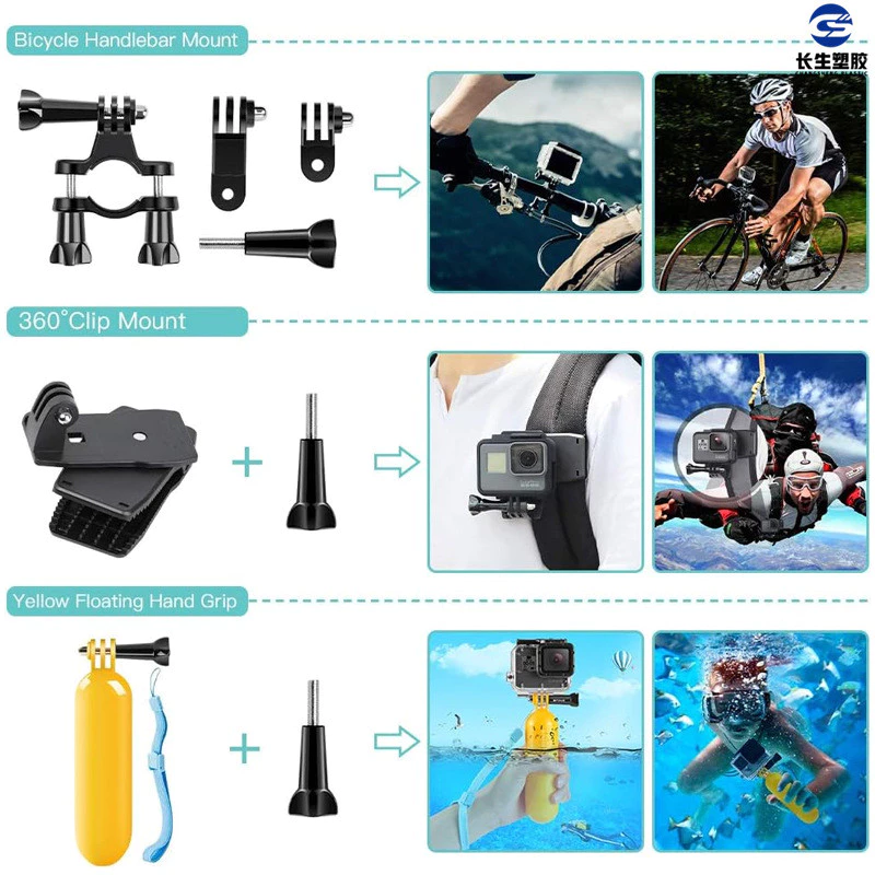 ชุดอุปกรณ์เสริมกล้องโกโปร 48 ใน 1 สำหรับ Hero 10 9 8 7 6 thumbnail 5