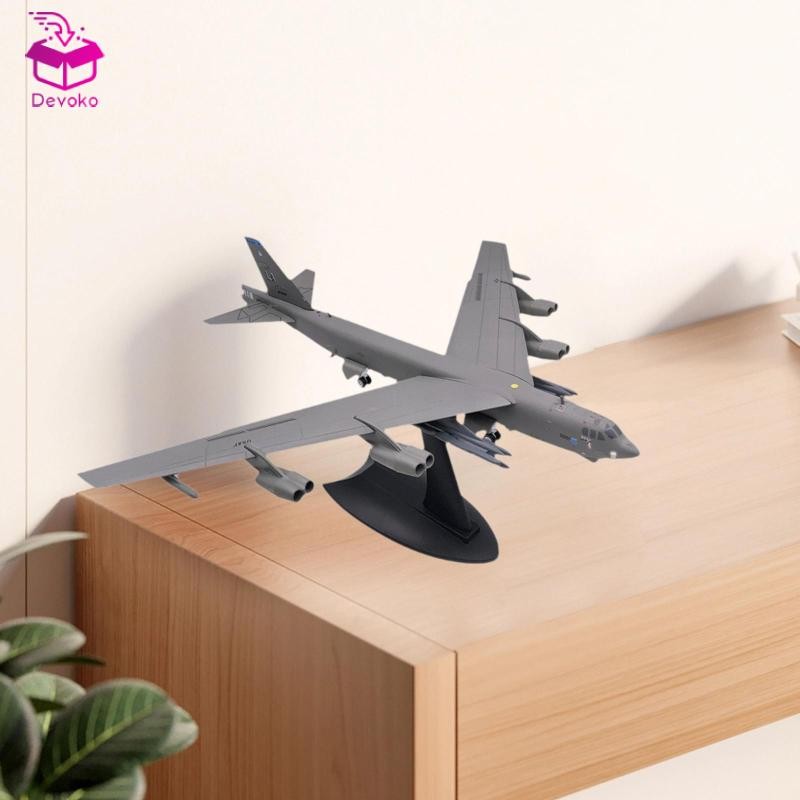[chiwanji2mf] 1/200 Scale B52 Fighter Model Miniature Tabletop Decor Aviation Commemorate