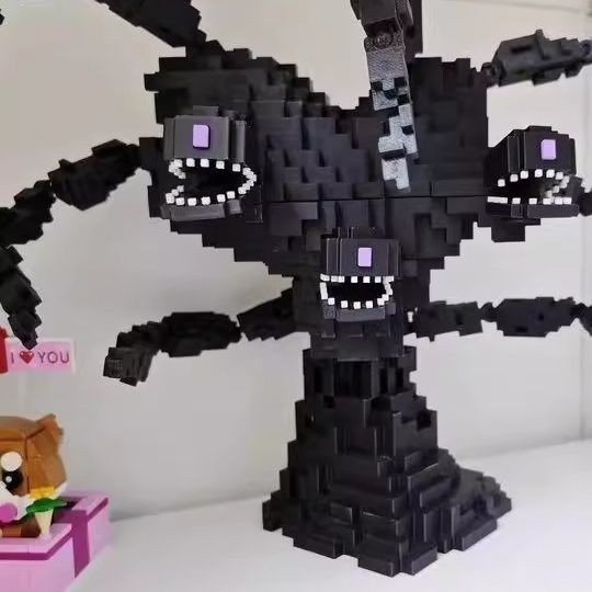 [Meow.Sensei] MC Minecraft Withered Storm Assembly Model การพิมพ์ 3D ของเล่น boss รูปเกม Merchandise Annoying Villagers