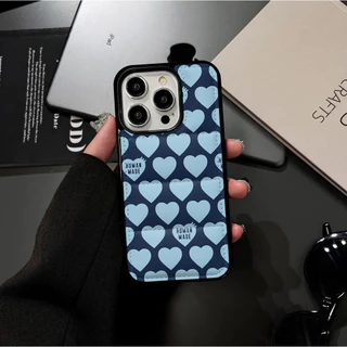 Simple การ์ตูน Hearts HUMAM MADE ป้ายลงเสื้อแจ็คเก็ต Hard Shell เคสโทรศัพท์เหมาะสําหรับ IPhone17 17AIR 16 16P 16PM Plus 16E 15 15P 15PM 14 14P 13P 13PM 12PM 11PX XR