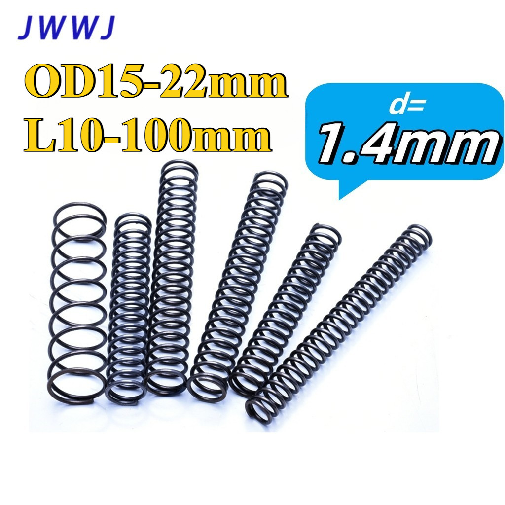 สปริงบีบอัด เหล็กสปริง65Mn JWWJ ขนาด D1.4mm/OD15-22mm/L10-100mm | อุปกรณ์เครื่องจักร | แข็งแรงทนทาน (JWWJ-2-TH)