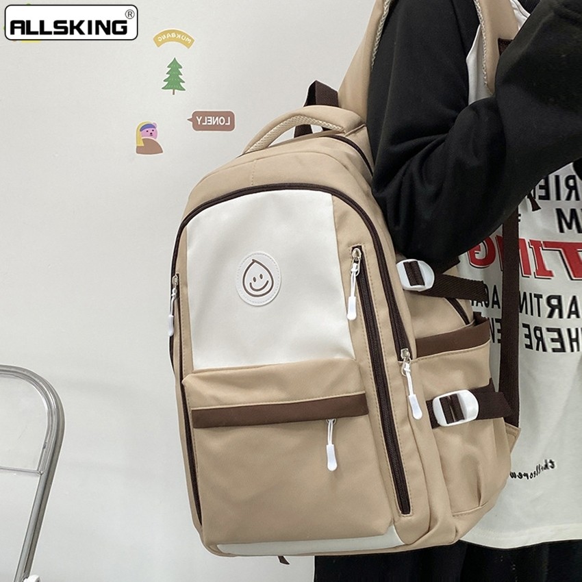 Allsking กระเป๋าเดินทาง กระเป๋าท่องเที่ยว Backpack สำหรับนักเรียนน/นักศึกษา ใช้ได้ทั้งชายเเละหญิง มี 4 สีให้เลือก ทนทาน