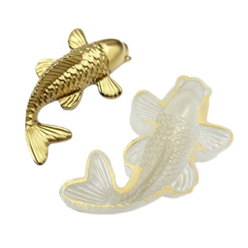 SIY Gloss ปลาคาร์พปลาซิลิโคนแม่พิมพ์สําหรับอีพ็อกซี่เรซิ่น Art และตกแต่งบ้าน Creations