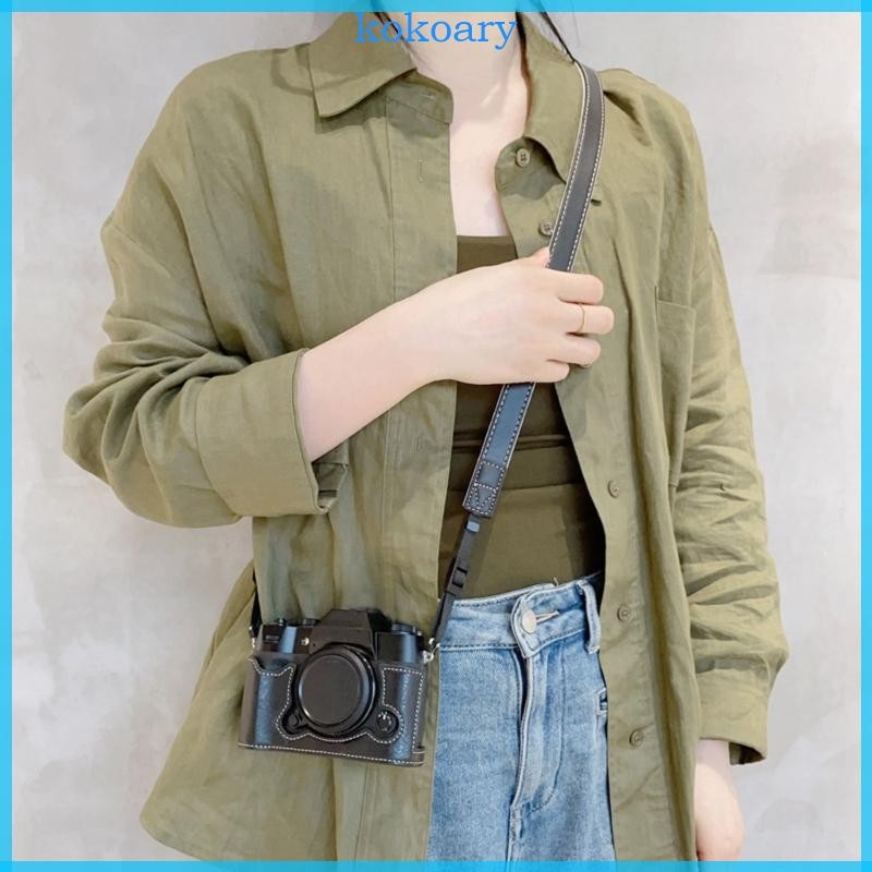 PU Leather Camera Half Base Case for XT50 Camera with Magnetic Closures