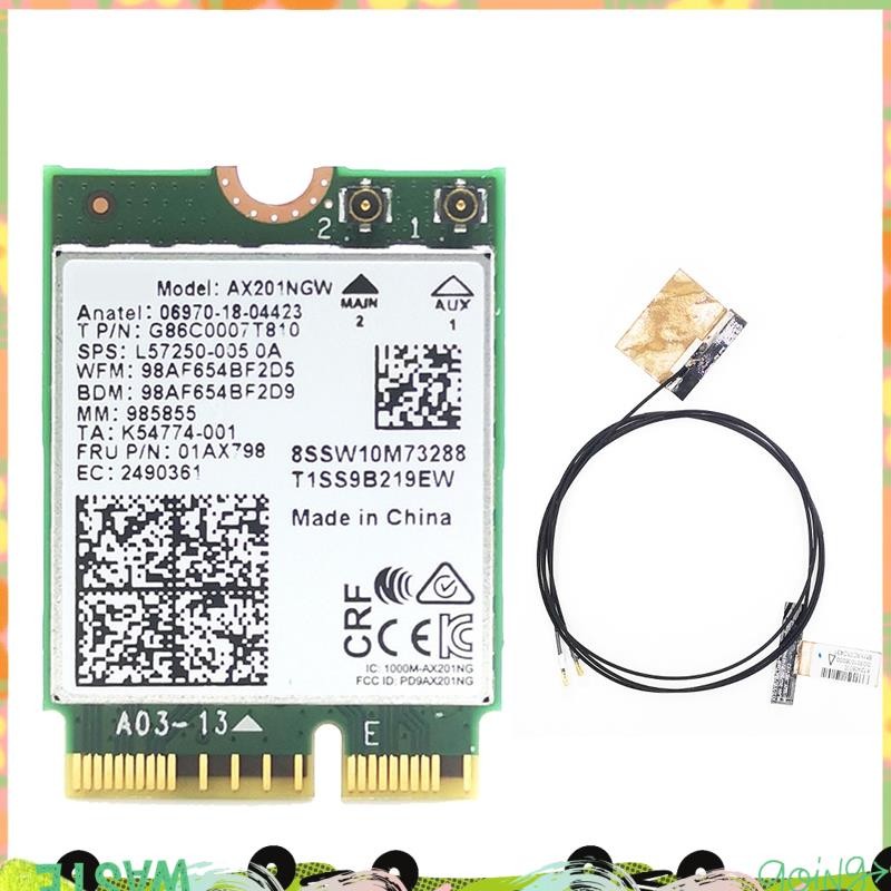 AX201 AX201NGW การ์ด WiFi อุปกรณ์เสริมเสาอากาศการ์ด WiFi