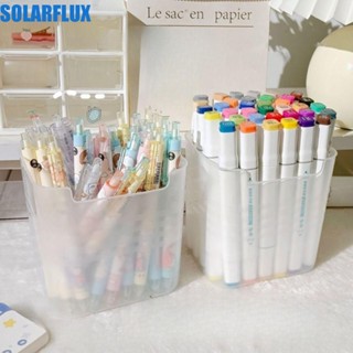 Solarflux ที่ใส่ปากกาตั้งโต๊ะ, กล่องเก็บดินสอพลาสติกใส, เกาห…