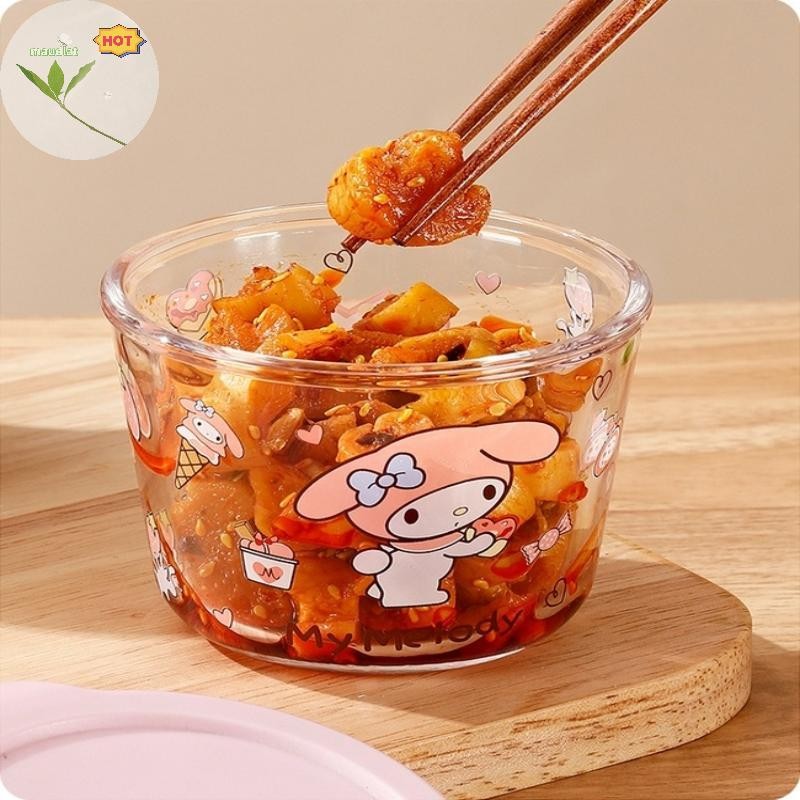 เมากลมภาชนะเก็บอาหารแก้วบอโรซิลิเกตสูงปิดผนึกโถที่มีฝาปิดไมโครเวฟปลอดภัยตู้เย็นโถเก็บผักผลไม้ ใน - รูปที่ 4