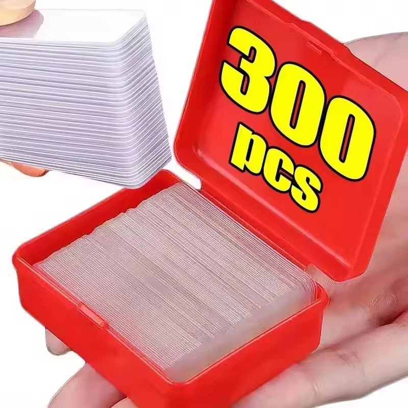 60/180/300ชิ้น เทปสองหน้าแบบใช้ซ้ําได้/กาวนาโนโปร่งใส/เทปแข็งแรงพีวีซี