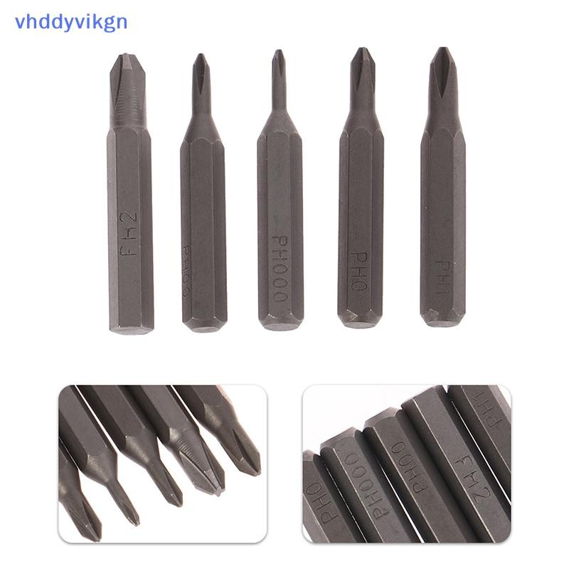 VHDD 5 ชิ้น H428 มิลลิเมตรไขควงบิต PH0000 PH000 PH00 PH0 PH1 PH2 4 มิลลิเมตร Hex Shank Professional 