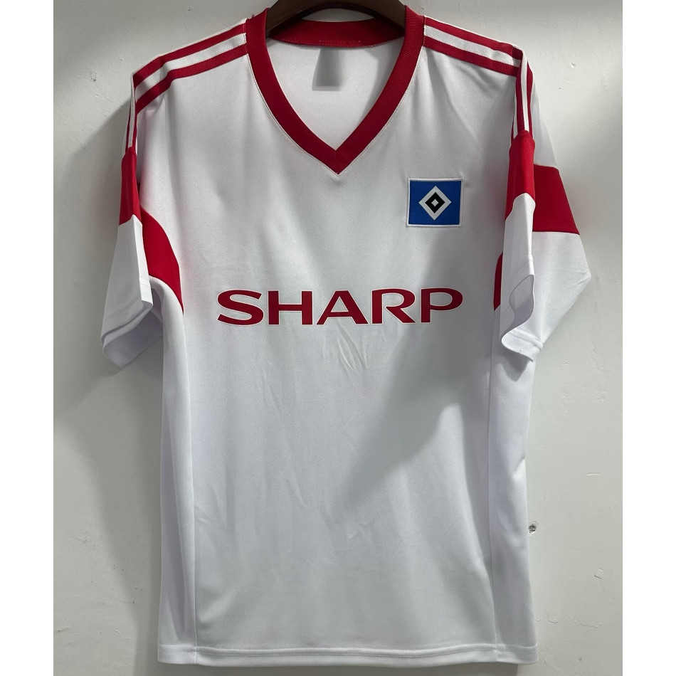 1988 Hamburg Burger Home White Jersey S-XXL เสื้อกีฬาแขนสั้น