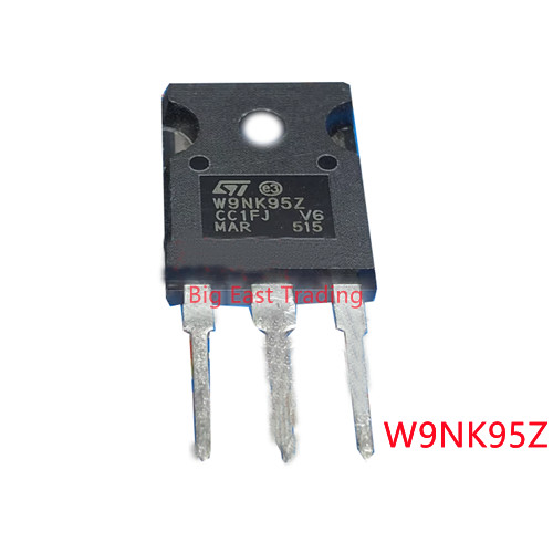 5PCS W9NK95Z STW9NK95Z ทรานซิสเตอร์ TO-247 950V 7A รับประกันคุณภาพ
