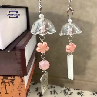 โทรศัพท์ Charms จี้, INS DIY ลูกปัดสร้างสรรค์กระเป๋าพวงกุญแจ, Lucky Wind Chime สําหรับ CCD กล้องกระเป๋านักเรียนอุปกรณ์เส