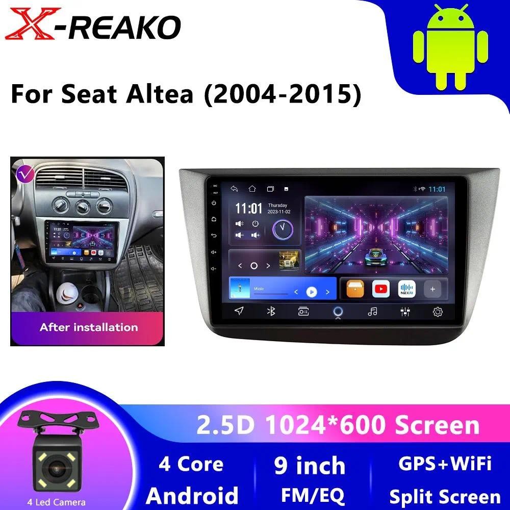 X-REAKO Car Recorder เส้นทแยงมุม: 9, "2 DIN, 1GB / 32GB