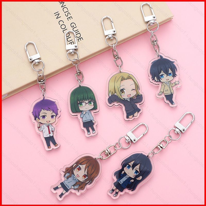 CH1 Horimiya: ชิ้นที่หายไปพวงกุญแจอะนิเมะพวงกุญแจอะคริลิคจี้กระเป๋าน่ารัก Miyamura Izumi Hori Kyouko