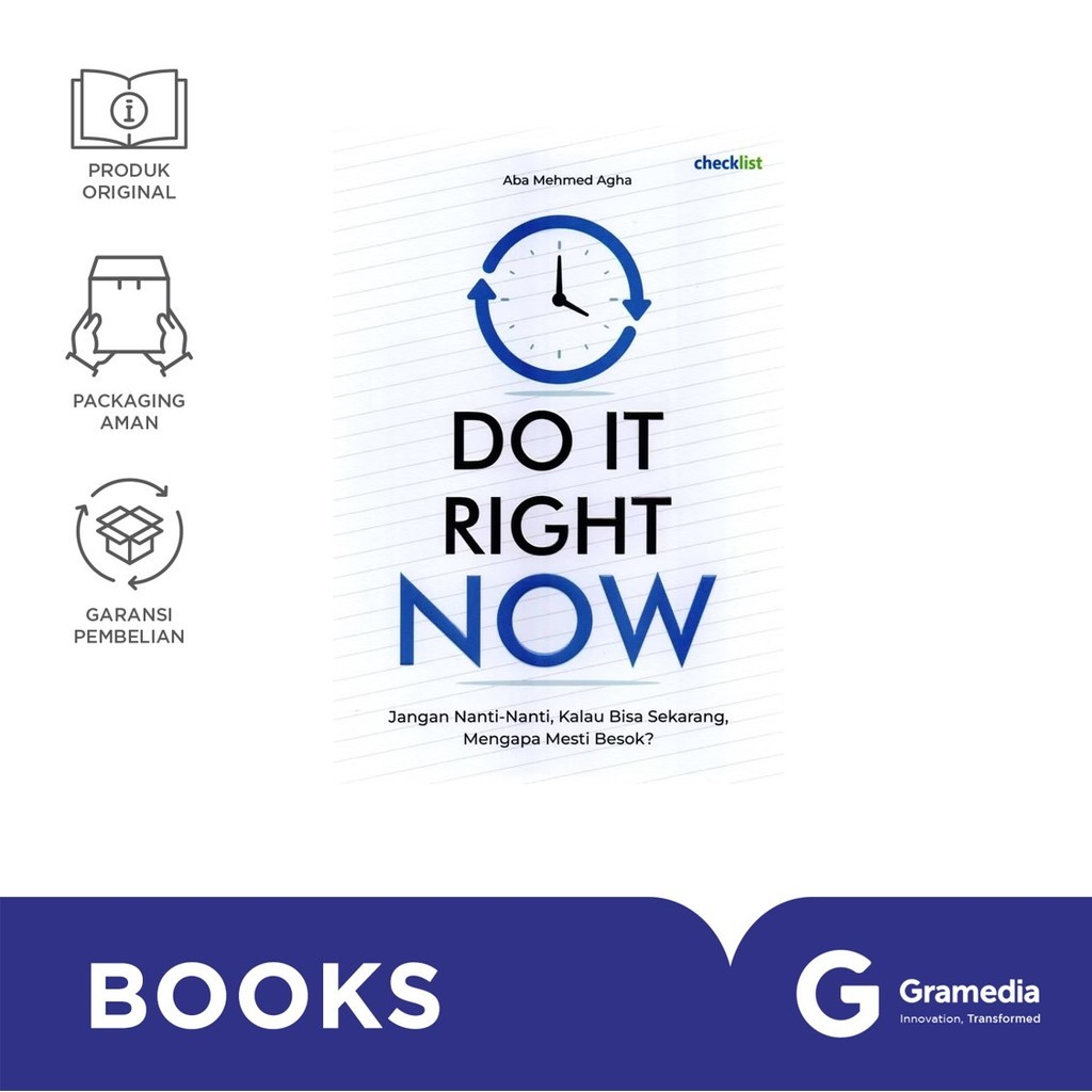Gramedia Surabaya - Do It Right Now (Aba Mehmed Agha)