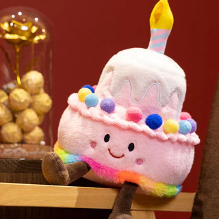 ตุ๊กตา ตุ๊กตาเค้กวันเกิดจำลอง 25CM เทียนจะส่องแสง มีเพลง ของขวัญวันเกิด ของเล่นเด็ก