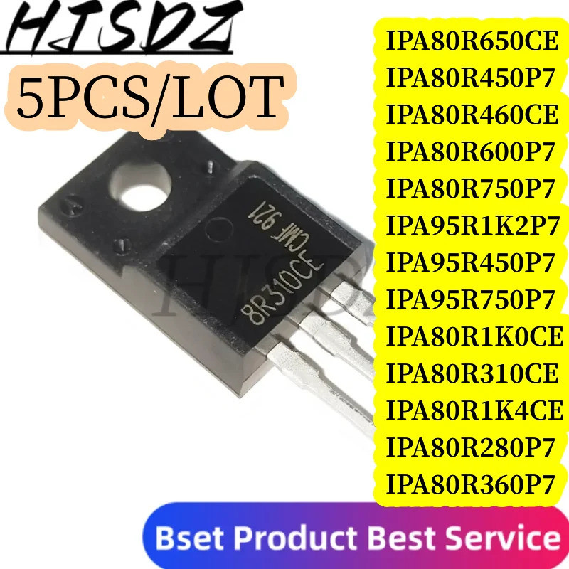1-5PCS 80R650CE 80R450P7 80R460CE 95R450P7 80R1K0CE 80R310CE 80R1K4CE 80R280P7 80R360P7 TO-220F Fiel