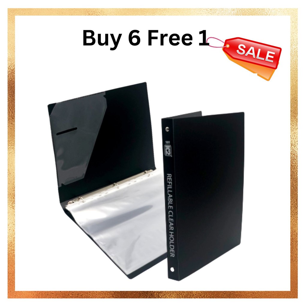 [B6F1] K2 (501) A4 ที่ใส่ใสรีฟิล 3Ring w/10 รีฟิล - 1 ชิ้น