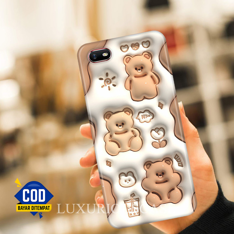 HP ล่าสุด Oppo A1K - เคสโทรศัพท์ Realme C2 [คลื่นนูน 3D ล่าสุด] ซิลิโคน - ปลอก - Softcase Glass - So