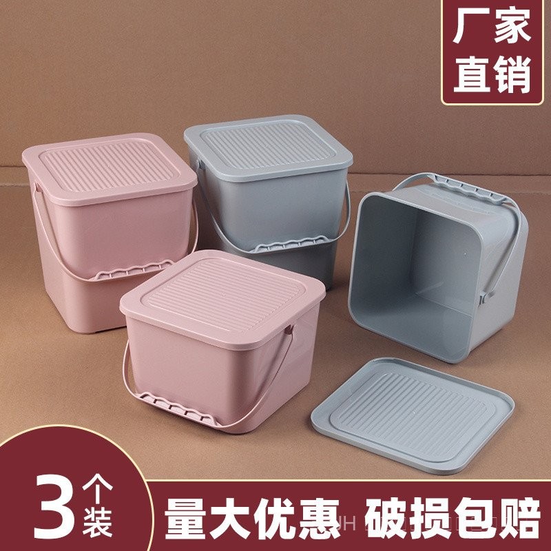 โรงงานขายตรงถังพลาสติกสี่เหลี่ยมพร้อมฝาปิดสี่เหลี่ยมแบบพกพาถังสี่เหลี่ยมถังเก็บภาพวาดถังอาหารถังขายส่ง