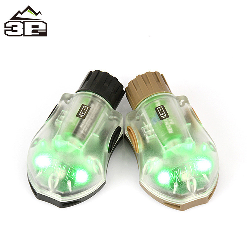 ไฟสัญญาณหมวกกันน็อค IR สําหรับยุทธวิธี Strobe 3PS Waderson