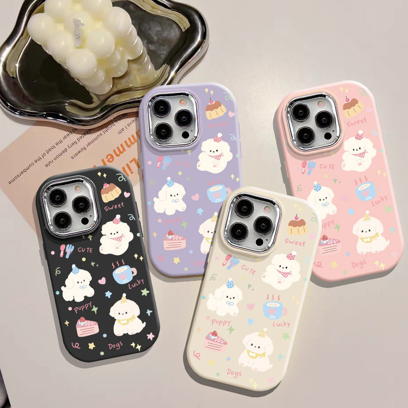 สามขนมสุนัขสีขาวสําหรับVIVO Y17 Y15 Y12 Y3S Y11 Y17S Y28 Y36S Y19 Y20 Y20S Y20A Y12S Y12A Y20i Y20S[