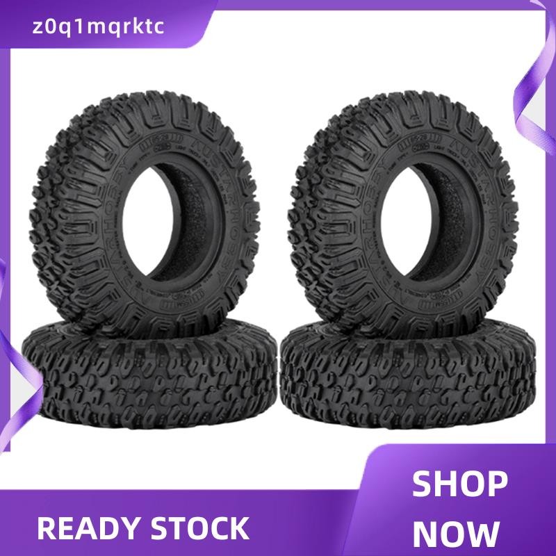 z0q1mqrktc 4PCS 85 มม.1.55 นิ้วยาง Tyre สําหรับ 1/10 RC Crawler รถ Axial Jr D90 CC01 LC70 MST