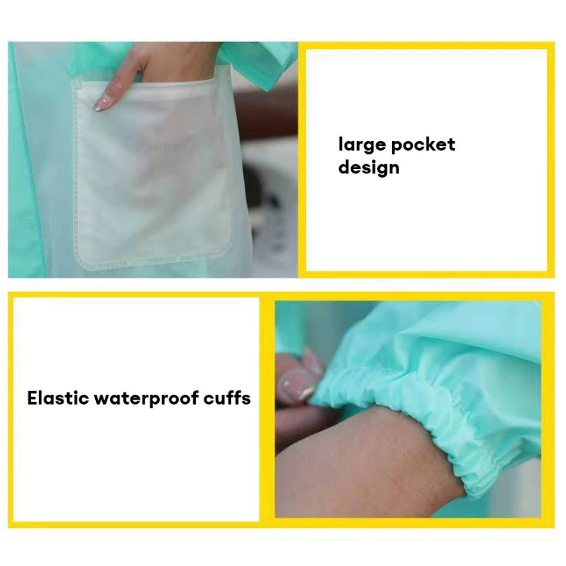 ชุดเสื้อกันฝนสตรีแขนยาวสไตล์ทันสมัยสีตัดกัน thumbnail 9