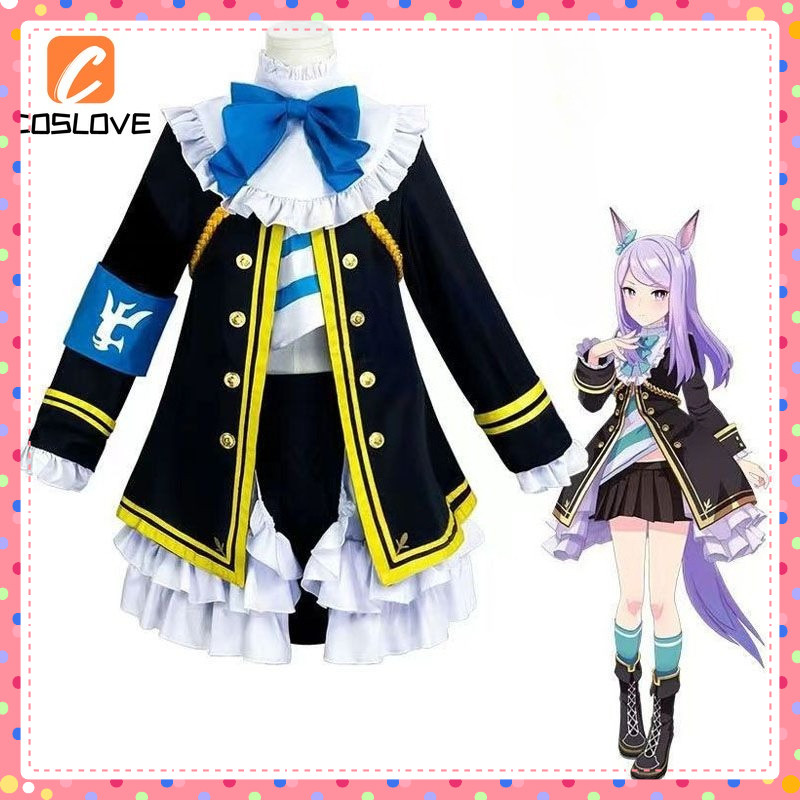 ชุดคอสเพลย์ Derby Mejiro McQueen Final สำหรับผู้หญิง พร้อมเสื้อผ้าและเครื่องประดับครบเซต