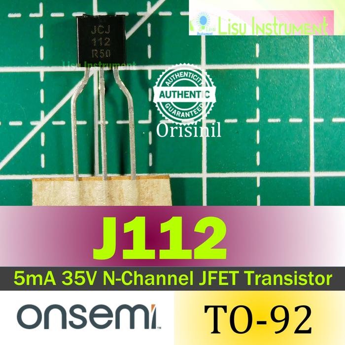 J112 5mA 35V N-Channel JFET ทรานซิสเตอร์ J112D74Z (LEGACY FAIRCHLD) TO-92 onsemi ORIGINAL