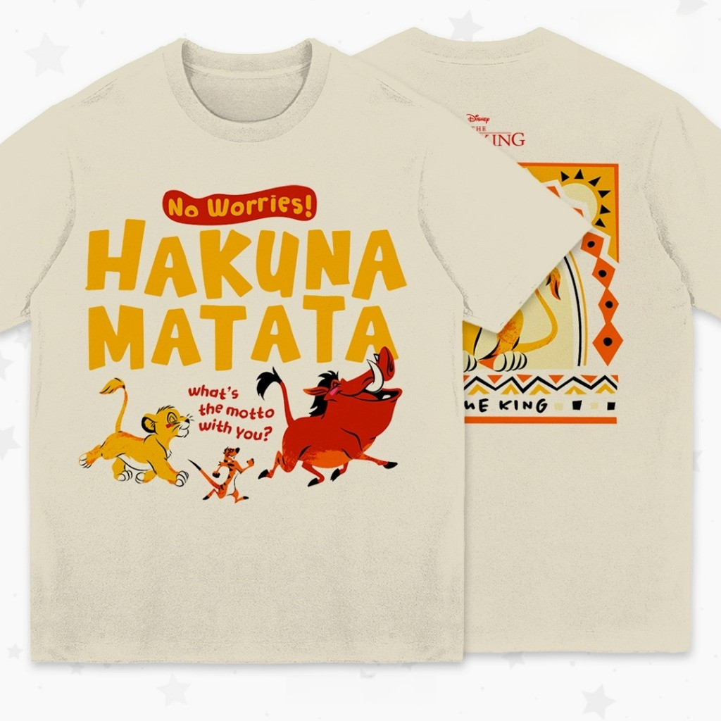 COD✅ (จัดส่งในกรุงเทพฯ) MAO Shop  เสื้อยืดการ์ตูน "The Lion King" คอลเลคชั่น "Disney Classics"-A17
