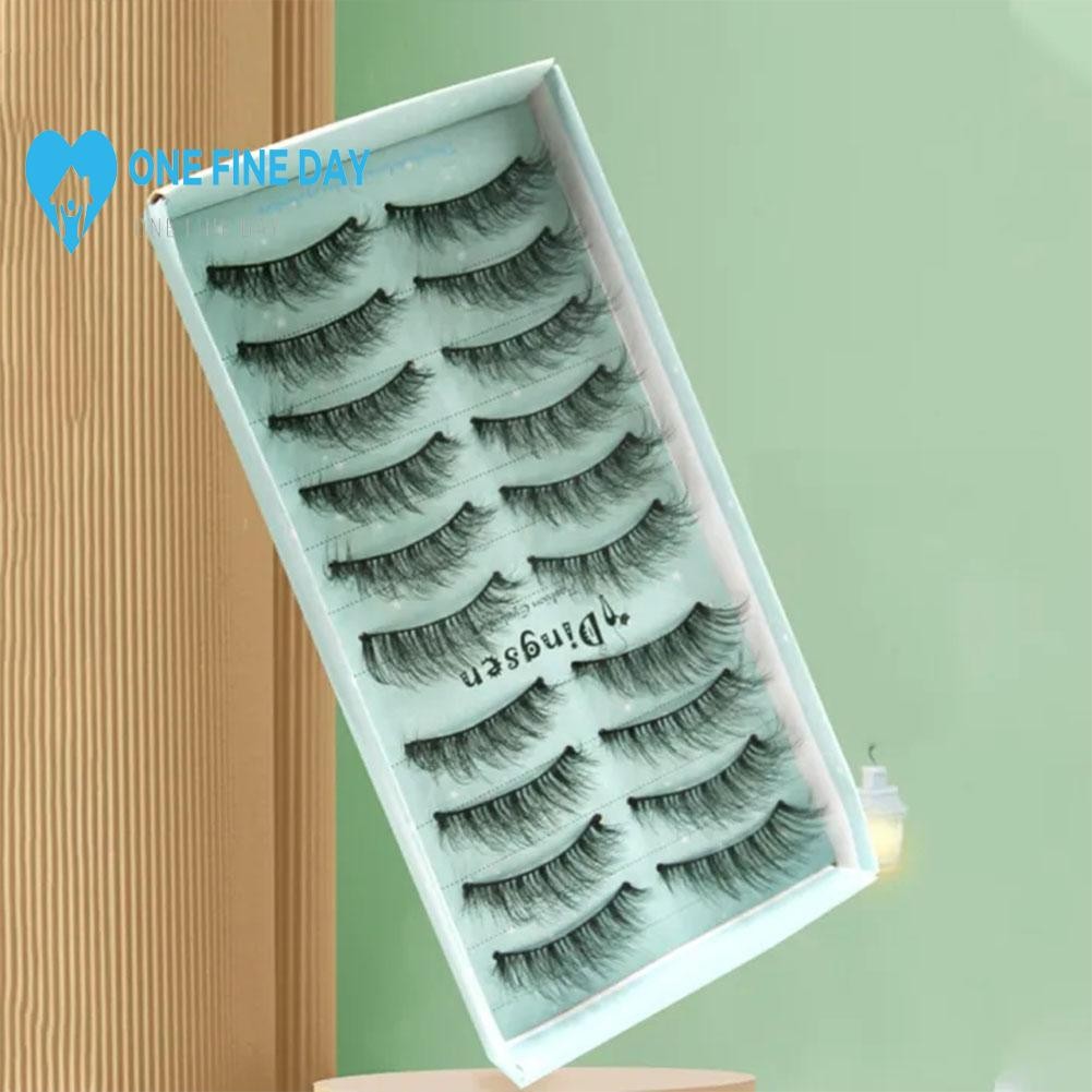 3d Faxu Mink Hair ขนตาปลอม Wispy Fluffy Lashes Extension T2b8