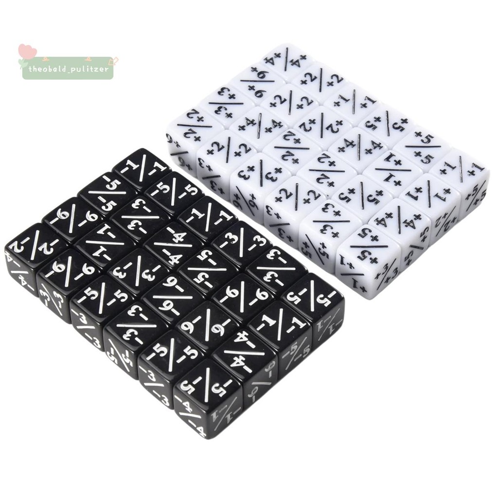 48 ชิ้น 16 มม. เครื่องนับลูกเต๋า Token Dice Loyalty Dice D6 Dice Square สําหรับ,,,,การ์ดเกม