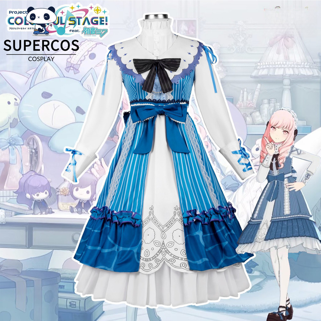 ชุดคอสเพลย์ Lolita ของ Akiyama Mizuki จาก Project Sekai Solitude Utopia สำหรับฮาโลวีนและโอกาสพิเศษ