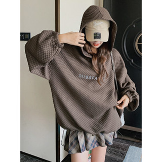 Solovely M-2XL ผู้หญิง สไตล์เกาหลี วาฟเฟิล หลวม แขนยาว เสื้อ…